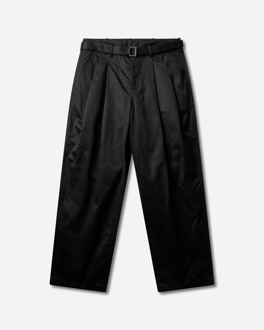 Sacai Black S Cotton Chino Pants for men