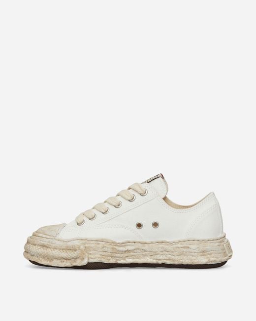 Maison Mihara Yasuhiro White Peterson 23 Og Dyed Sole Canvas Low Sneakers for men