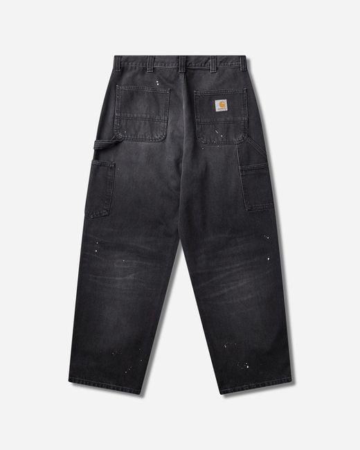 Carhartt Gray Og Single Knee Pants (Destroy Wash) for men