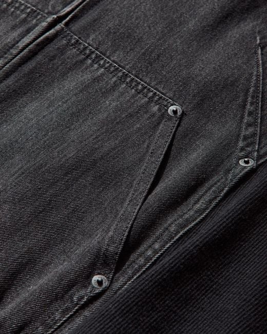 Undercover Black Women S Denim And Cotton Zip Hoodie