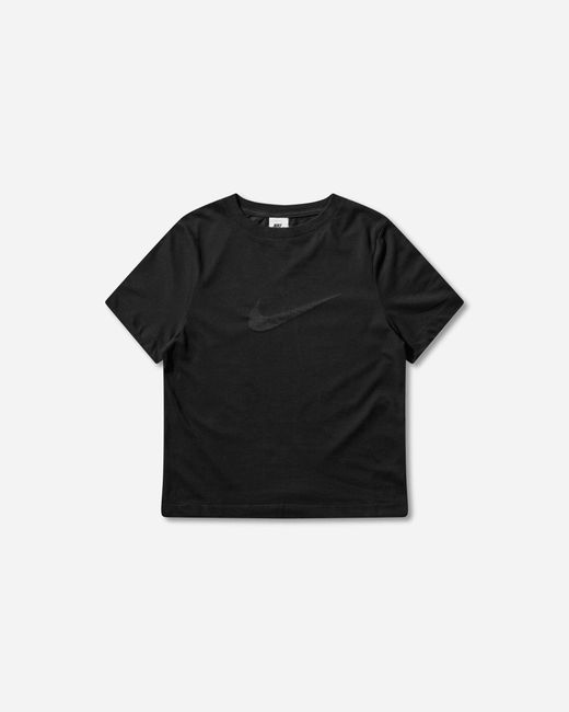 Nike Black Women S Slim Shortsleeve Burnout Logo Top