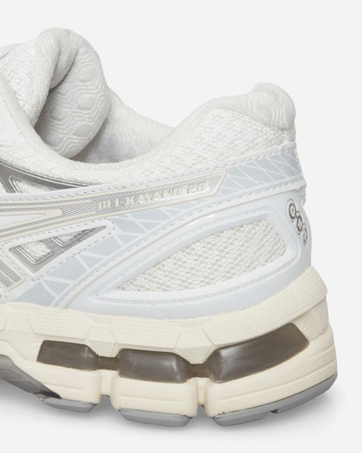 Asics White Gel-kayano 20 Sneakers / Pure Silver for men