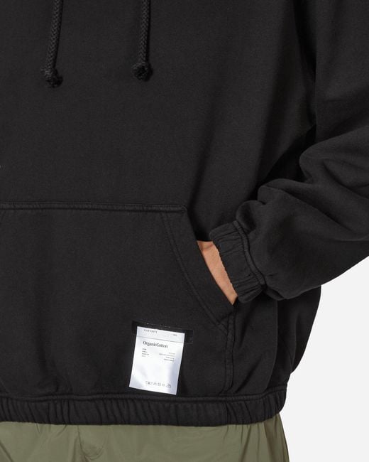 Satisfy Black Softcell Hooded Sweatshirt for men