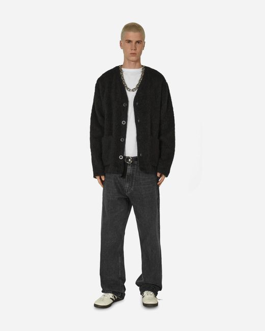 Our Legacy Black Mohair Cardigan for men
