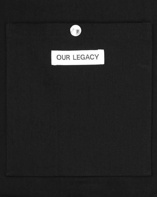 Our Legacy Black Sling Bag Washed for men