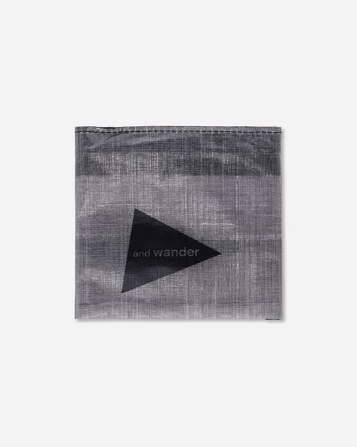 And Wander Gray Dyneema Wallet Charcoal for men