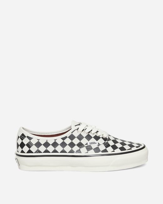 Vans White Authentic 44 Diamond Check Sneakers for men