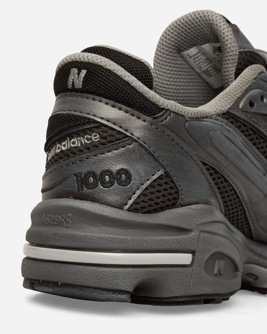New Balance Gray 1000 Sneakers Metallic for men
