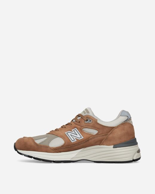 New Balance Brown Made In Uk 991v2 Nostalgic Sepia Sneakers Coco Mocca / Rainy Day for men