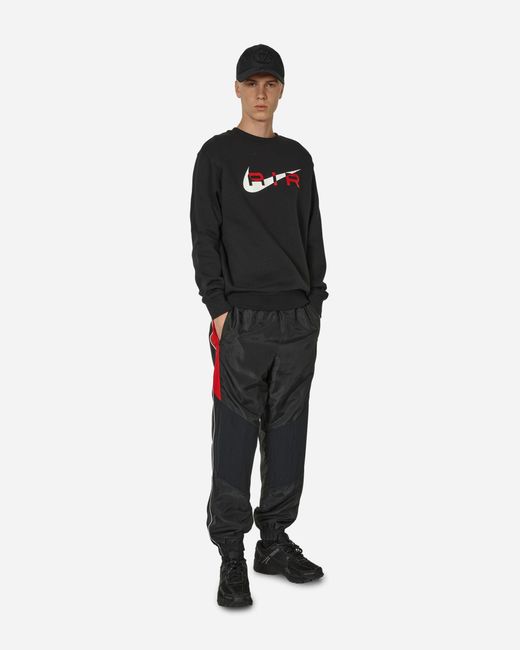 Nike Air Fleece Crewneck Sweatshirt Black / University Red for men