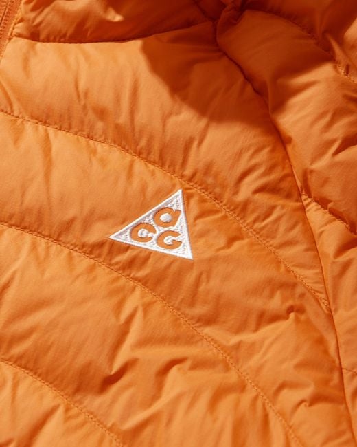 Nike Men S Acg Lava Flow Therma-fit Adv Jacket Safety Orange for men