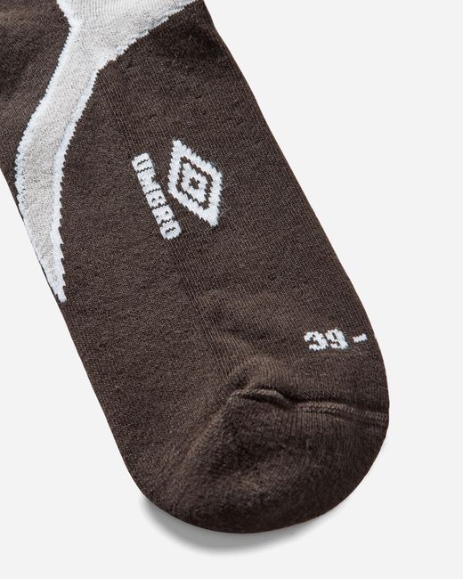 Umbro White Sport Argyle Socks Dark for men