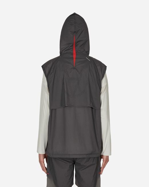 SLAM JAM Gray Fila Redefined Transformable Windbreaker for men
