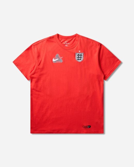 Nike Red England X Palace T-Shirt Light Crimson for men