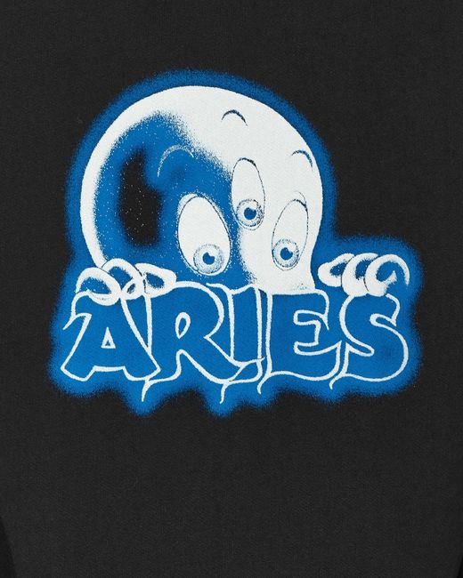 Aries Blue Kasper Crewneck Sweatshirt for men