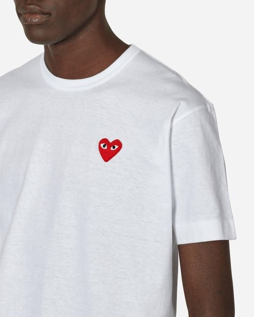 COMME DES GARÇONS PLAY White Heart T-shirt for men
