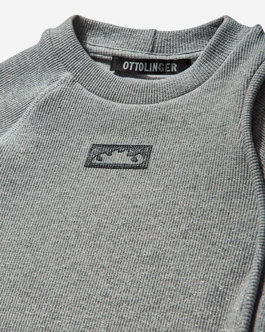 OTTOLINGER Gray S Decontructed Rib T-Shirt Melange
