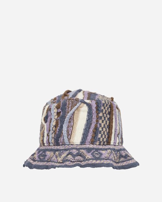Kapital Purple 7g Knit Gaudy Bucket Hat for men