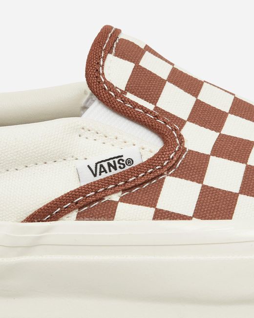 Vans Natural Slip-on Reissue 98 Sneakers Checkerboard Coffee for men