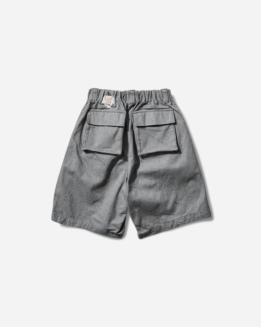Cav Empt Gray Men S Ash Twill Comfort Shorts for men
