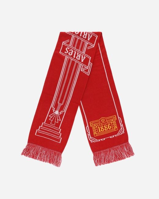 ＜Aries x ARSENAL＞BUST LOGO SCARF Arsenal x Aries Logo Scarf | Official Online Store