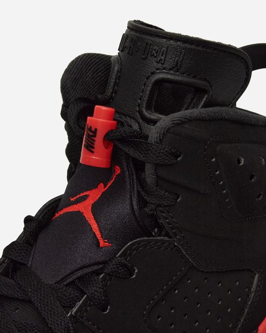 Nike Air Jordan 6 Retro Infrared Salesman Sneakers Black / Light Crimson for men