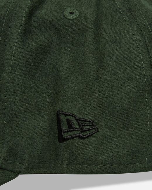 KTZ Green La Dodgers Faux Suede 9Forty E-Frame Cap Dark for men