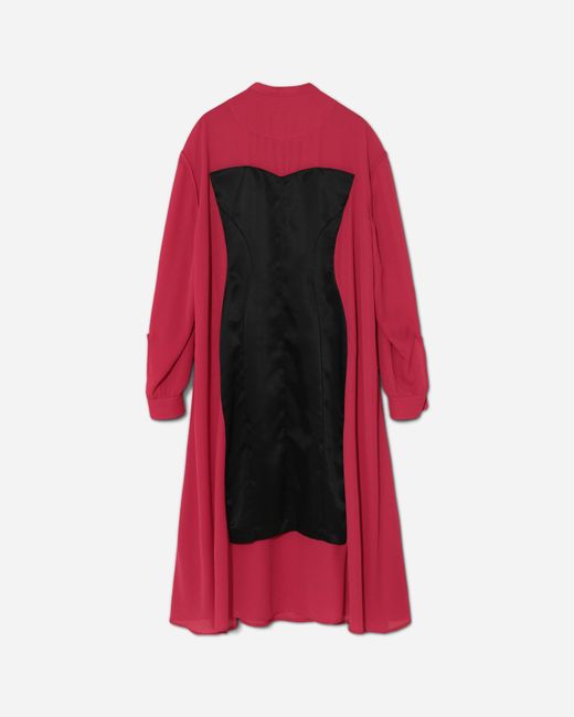 Undercover Red S Outline Maxi Dress Dark