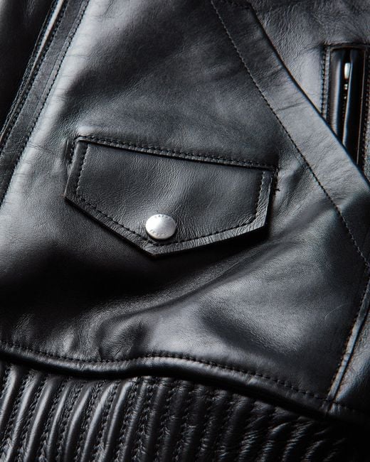Sacai Black S Leather Blouson for men