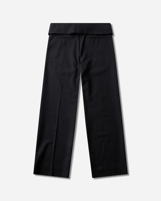 Dries Van Noten Blue S Folded Wool Pants for men