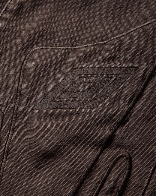 Umbro Gray Shinguard Canvas Pants Black Olive for men
