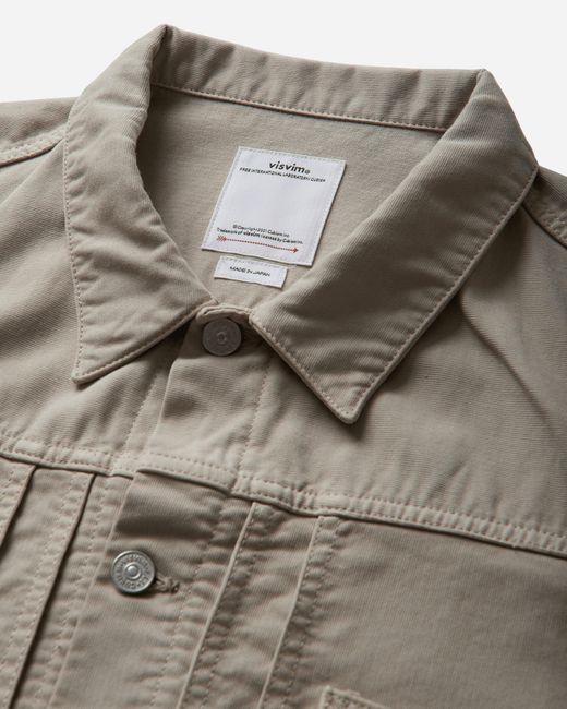 Visvim Gray Men S Chore Jacket G.cords Ivory for men