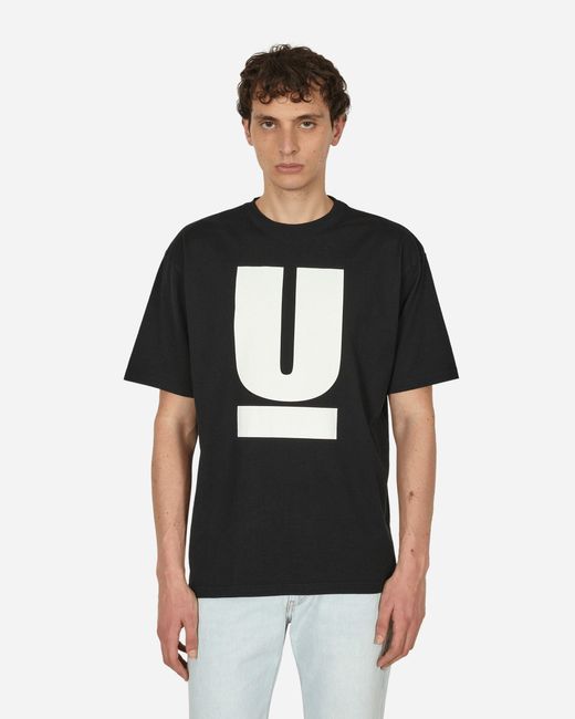 Undercover Black U Signature T-shirt for men