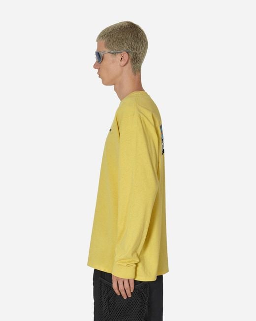 Patagonia Yellow P-6 Logo Responsibili Longsleeve T-shirt Milled for men