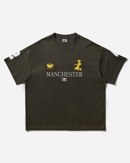 Umbro Black Men S Manchester T-shirt Dark Olive for men