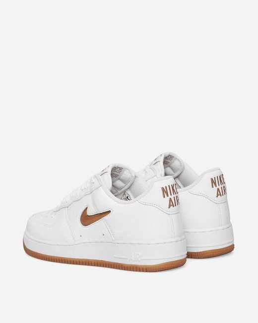 Nike Air Force 1 Low Retro Sneaker White / Gum Med Brown for men