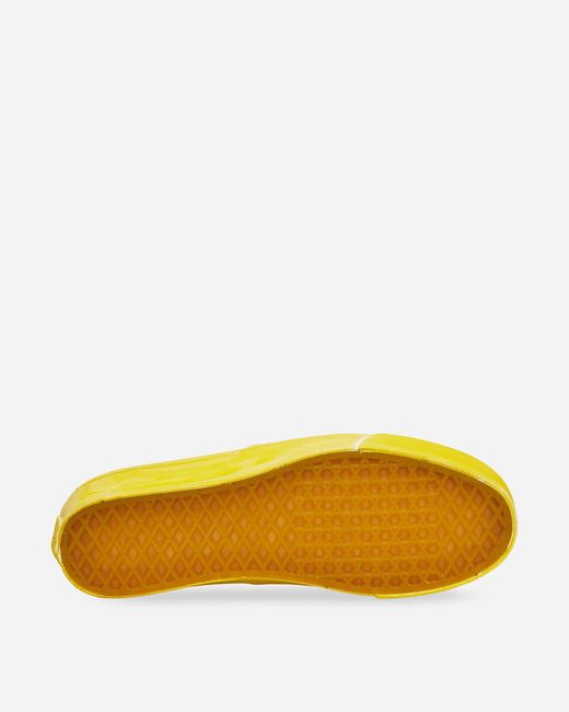 Vans Yellow Authentic Reissue 44 Lx Sneakers Dip Dye Lemon Chrome for men