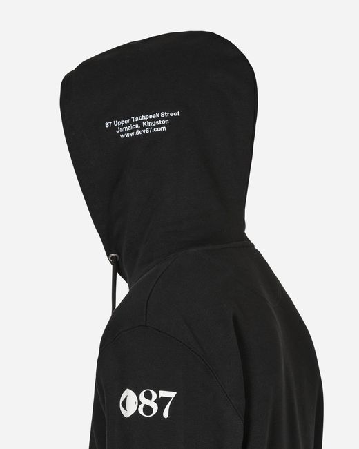 DCV 87 Black Always Watching Hooded Sweatshirt for men