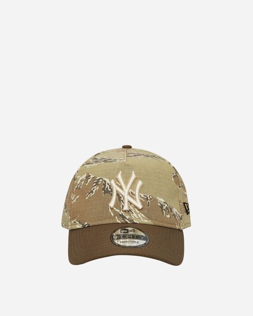 KTZ Natural New York Yankees 9Forty A-Frame Adjustable Cap Two-Tone Tiger Camo for men