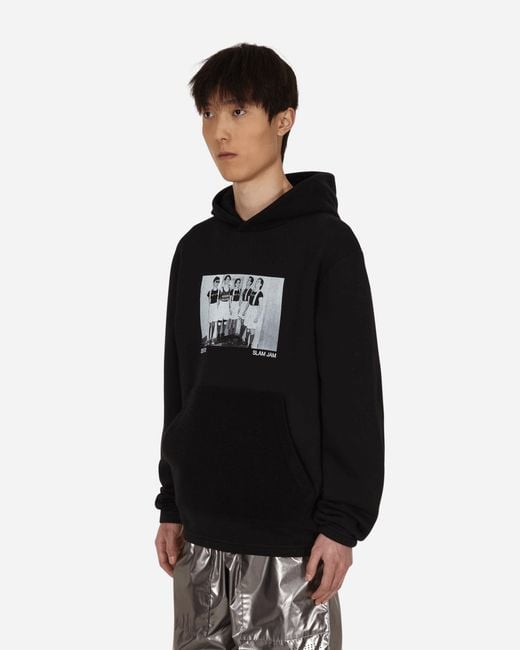 SLAM JAM Black Devo Reverse Evolution Hooded Sweatshirt for men