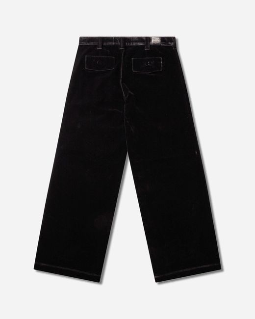 ERL Black Flocked Denim Chino Pants for men