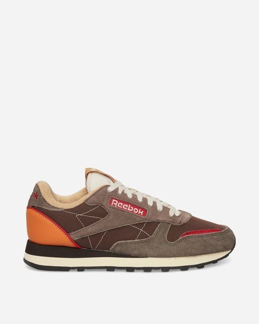 Reebok Brown Classic Leather Premium Sneakers Dark Chocolate for men