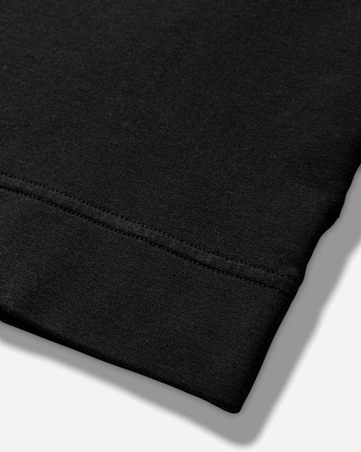 Stone Island Black Men S Ghost Cotton Stretch Fleece Crewneck Sweatshirt for men