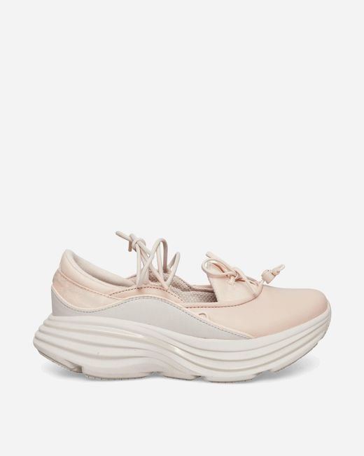 Hoka One One White Bondi Mary Jane Sneakers Beech Wood / Stucco for men