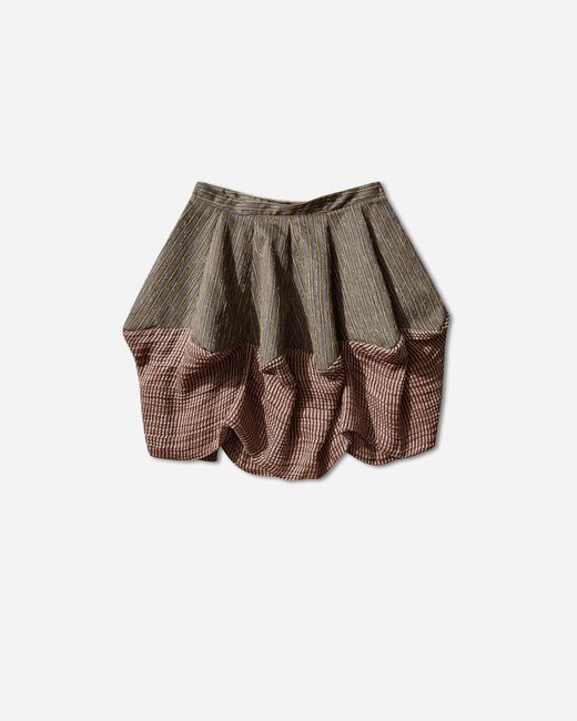 Kiko Kostadinov Multicolor S Evelyn Skirt Charcoal Sunshine