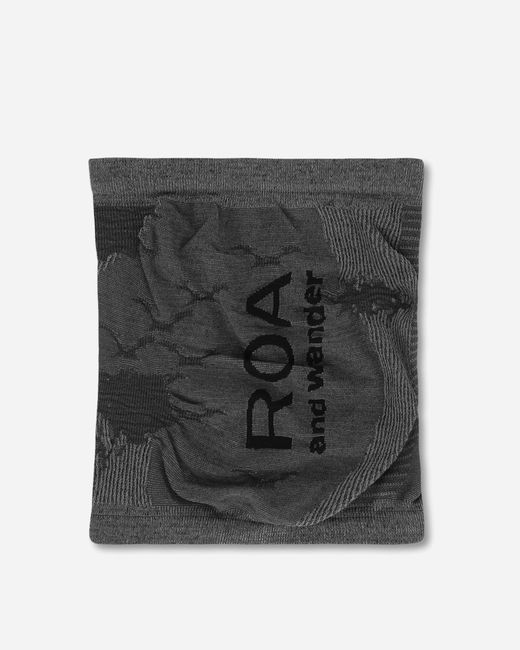 Roa Black And Wander Golm Dryarn Seamless Neck Warmer for men