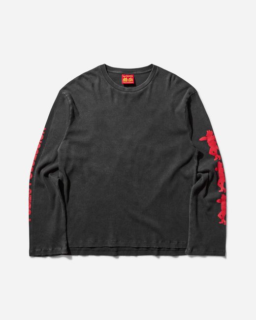 Public Possession Black Men S Disco Devil Longsleeve T-shirt Vintage Wash for men