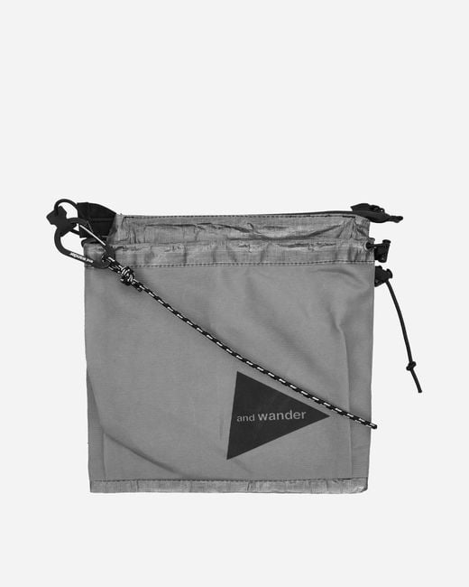 And Wander Gray Dyneema(r) Sacoche Charcoal for men