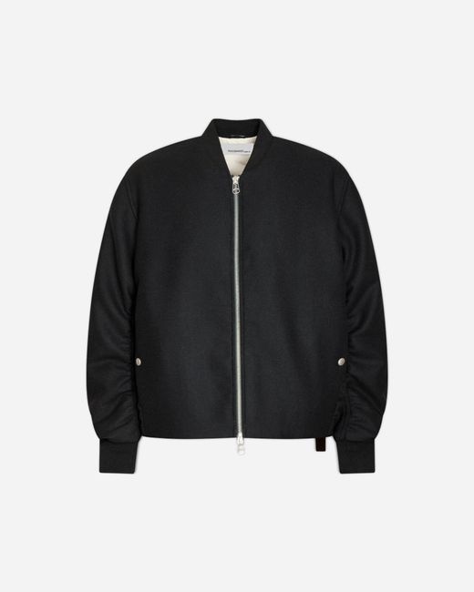 Oamc Peacemaker Black Men S Minimal Bomber Jacket for men
