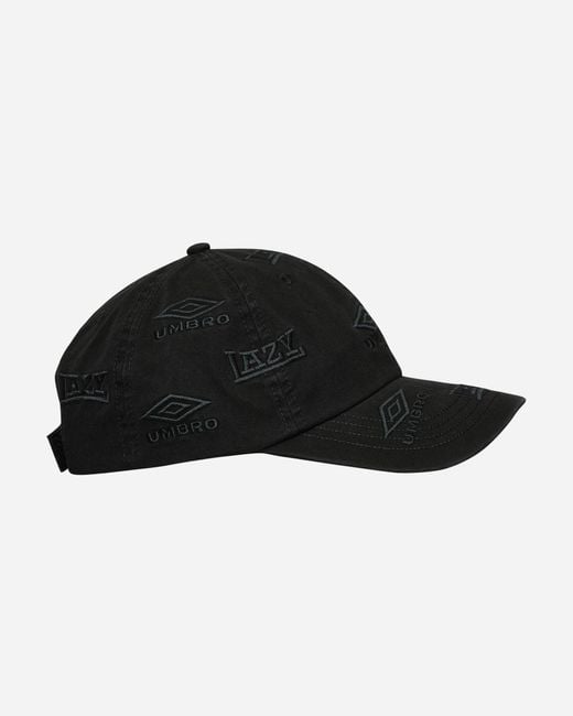 Umbro Black Lazy Cap for men
